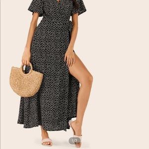 SHEIN maxi wrap dress